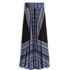 Multi colored maxi skirt